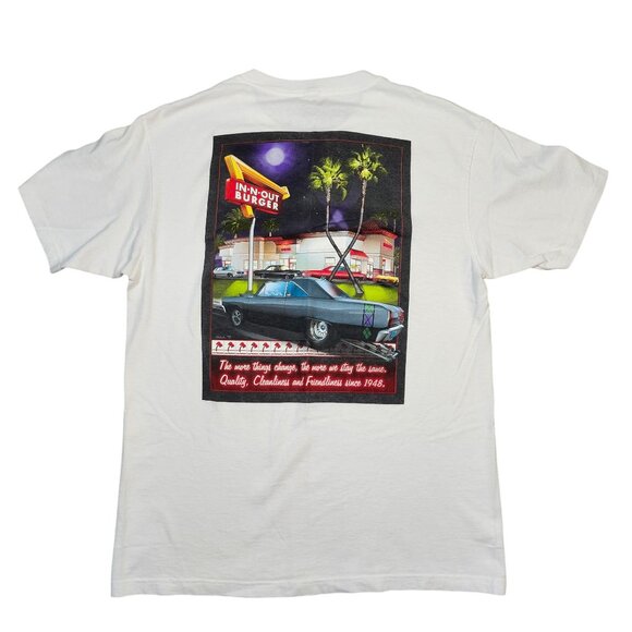 2011 In N Out Burger Stayin The Same White T-Shirt Large - Picture 1 of 13